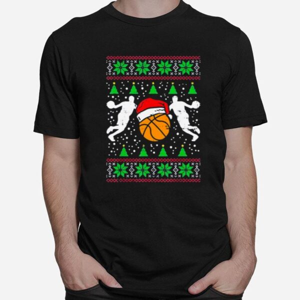 Basketball Sport Coach Player Ugly Christmas T-Shirt