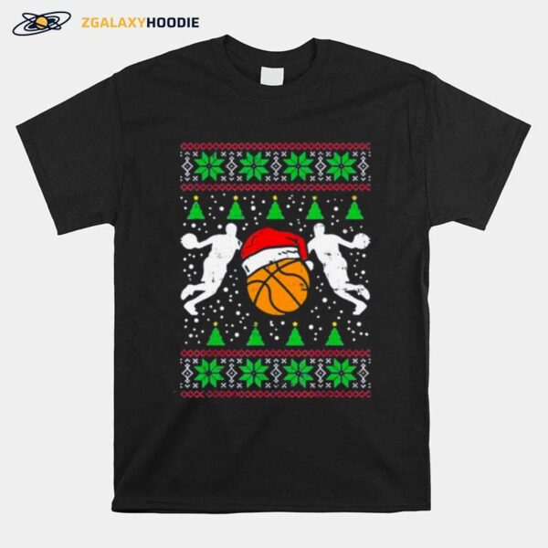 Basketball Sport Coach Player Ugly Christmas T-Shirt