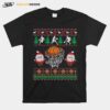 Basketball Ugly Christmas Holiday Sports T-Shirt