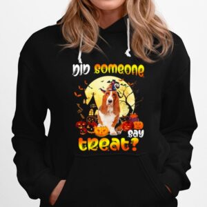 Basset Hound Did Someone Say Treat Happy Halloween Hoodie