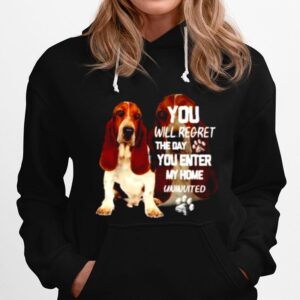 Basset You Will Regret The Day You Enter My Home Uninvited Hoodie