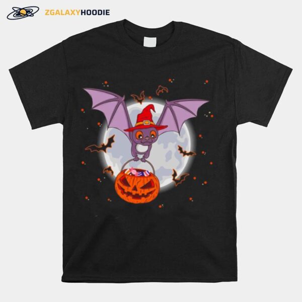 Bat And Candy Halloween T-Shirt