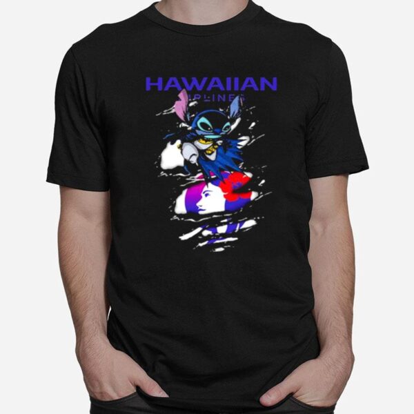 Bat Stitch Hawaiian Airlines Logo T-Shirt