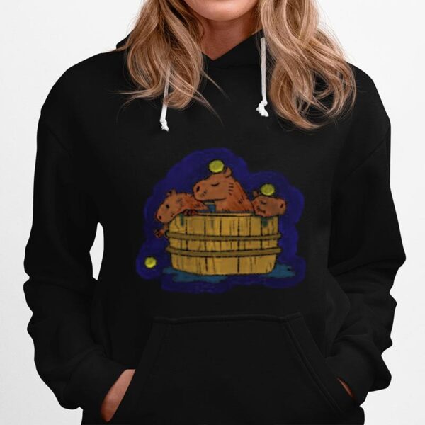 Bathing Time Capybara Onsen Hoodie