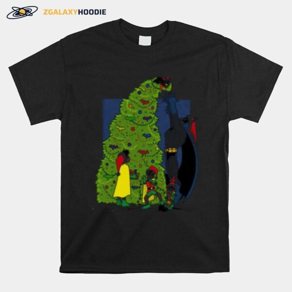 Batman Dc Comic Superhero Decorating Christmas Tree T-Shirt