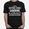 Batterie Faible Sandrine A Besoin Dun Apero T-Shirt