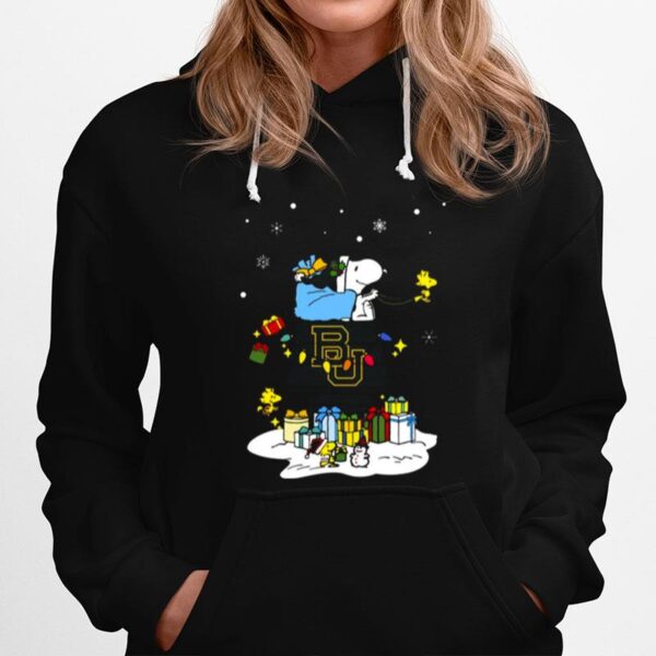 Baylor Bears Santa Snoopy Wish You A Merry Christmas 2022 Hoodie