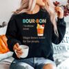 Bourbon Noun Magic Brown Water For Fun People Retro Sweater