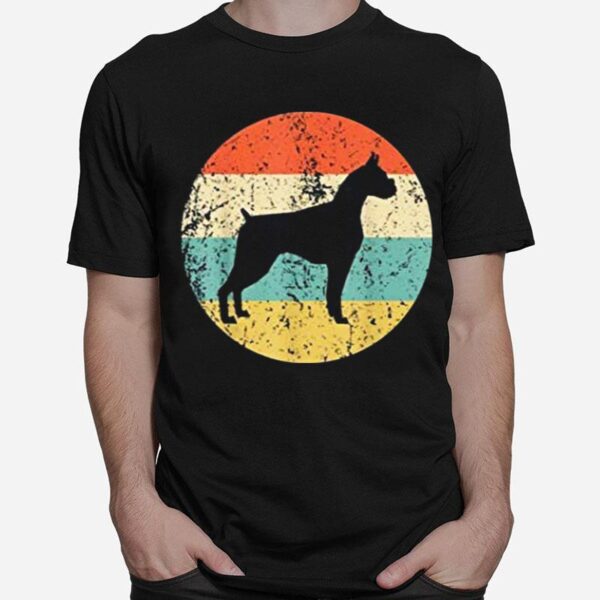 Boxe Vintage Retro Boxer Dog T-Shirt