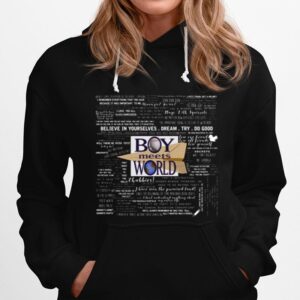 Boy Meets World Memorable Quotes Hoodie