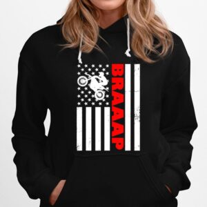 Braaap Vintage Usa American Flag Hoodie