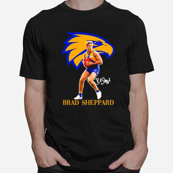 Brad Sheppard Player Of Team Philadelphia Eagles Football Signature T-Shirt