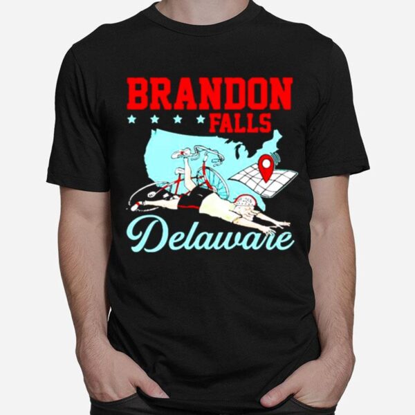 Brandon Falls Delaware Joe Biden Bike Ride T-Shirt