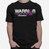 Brave Warrior I Domestic Violence Awareness I Purple Ribbon T-Shirt