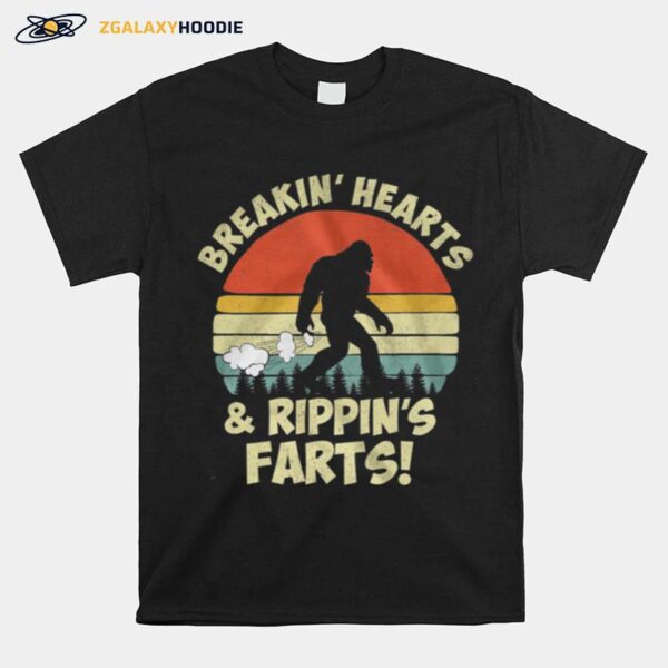 Breakin Hearts And Ripping Farts Vintage Retro T-Shirt