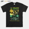 Breaking Bad 14 Years 2008 2022 Thank You For The Memories Signatures T-Shirt