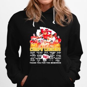 Chiefs Legends Football Team Thank You For The Memories Signature Hoodie