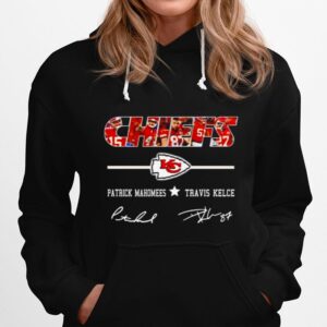Chiefs Patrick Mahomes And Travis Kelce Signatures Hoodie