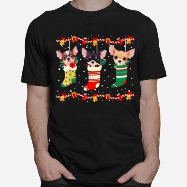 Chihuahua Christmas Lights Funny Xmas T-Shirt