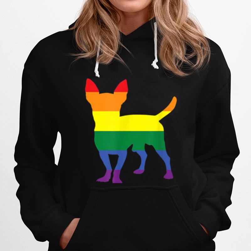 Chihuahua Dog Parent Lgbt Pride Rainbows Gender Love Hoodie