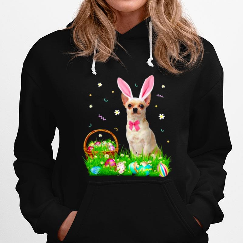 Chihuahua Easter Day Bunny Eggs Easter Costume Hoodie