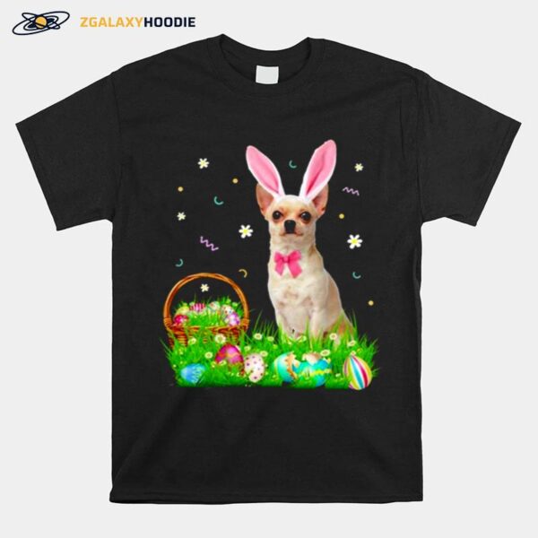 Chihuahua Easter Day Bunny Eggs Easter Costume T-Shirt