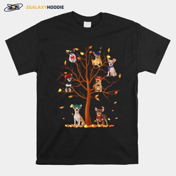 Chihuahua Fall Tree T-Shirt