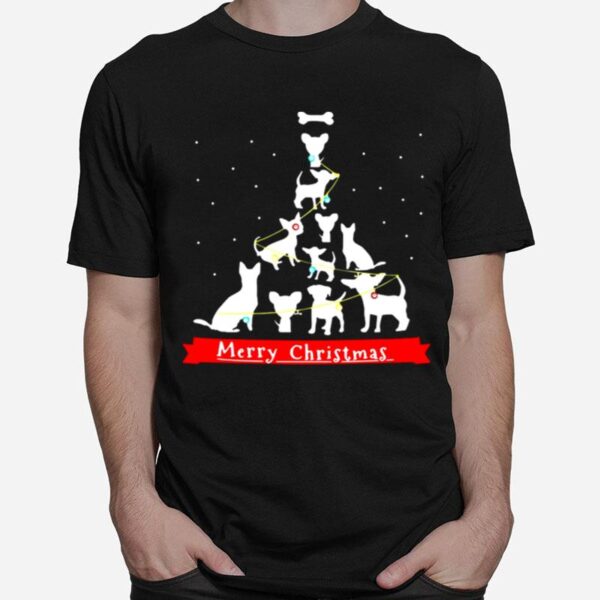 Chihuahua Merry Christmas Tree T-Shirt