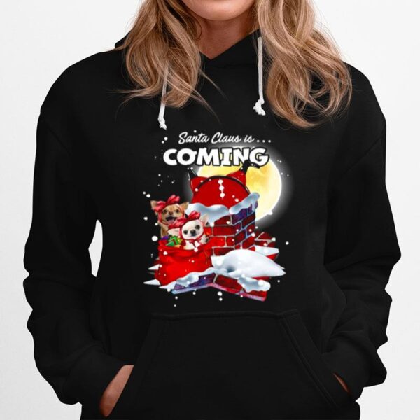 Chihuahua Santa Is Coming Gift For You Crewneck Ugly Christmas Hoodie