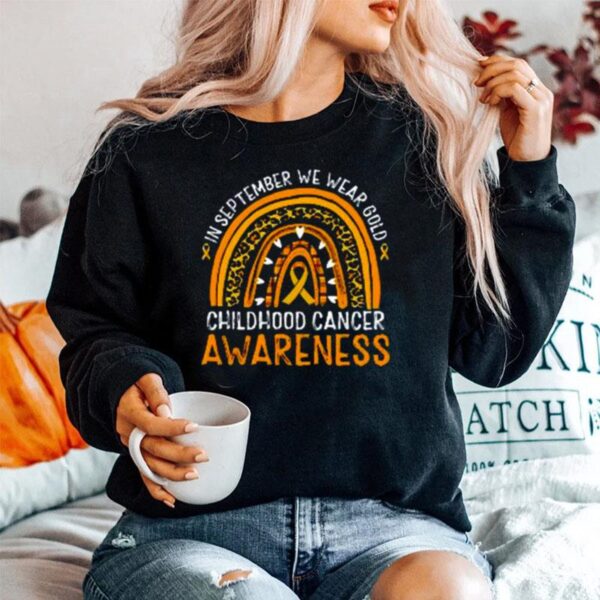 Childhood Cancer Awareness Rainbow Sweater