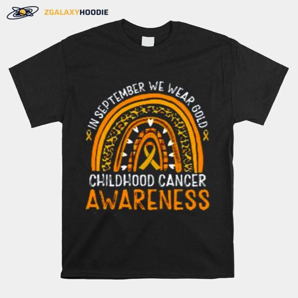 Childhood Cancer Awareness Rainbow T-Shirt