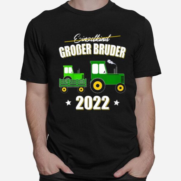 Childrens Big Brother 2022 Boys Tractor Siblings Son T-Shirt