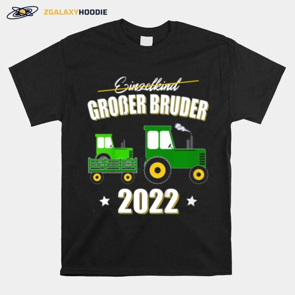 Childrens Big Brother 2022 Boys Tractor Siblings Son T-Shirt