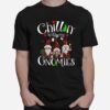 Chillin With My Gnomies Christmas Red Gnomes Plaid Buffalo T-Shirt