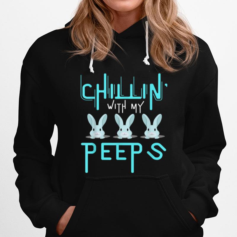 Chillin With My Peeps Boys Easter Bunny Hoodie