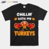 Chillin With My Turkeys Thanksgiving Family 2022 Vintage T-Shirt