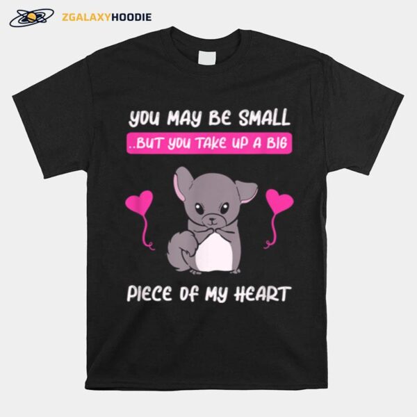 Chinchilla Mom Pet Rodent Chinchillas Love Heart T-Shirt