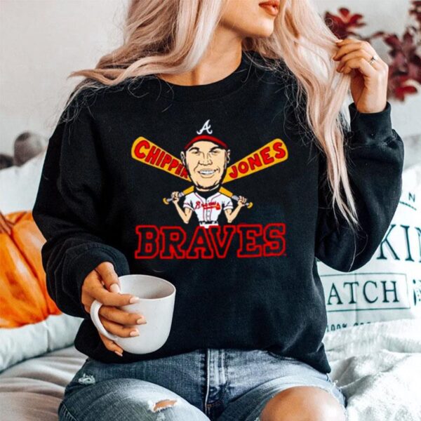 Chipper Jones Atlanta Braves Baseball Sweater