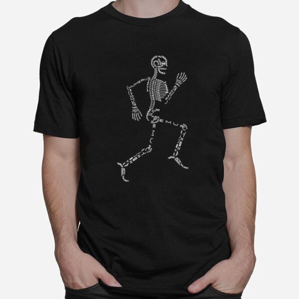 Chiropractic Memes Running Human Skeleton T-Shirt