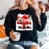 Chocolate Labrador Santa Hat Red Truck Tree Farm Christmas Sweater