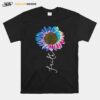 Christian Faith Sunflower Watercolor Tie Dye T-Shirt
