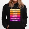 Christian Happy Proud Pride Loving Supportive Parent Hoodie