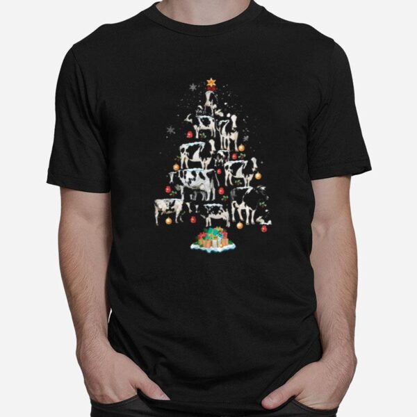 Cows Christmas Tree T-Shirt