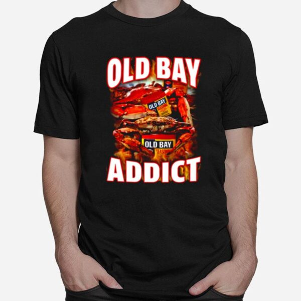 Crab Fire Ultimate Old Bay Addict Vintage T-Shirt