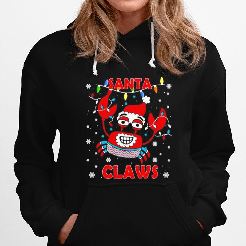 Crab Santa Claws Ugly Christmas Hoodie