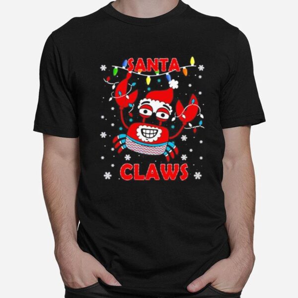 Crab Santa Claws Ugly Christmas T-Shirt