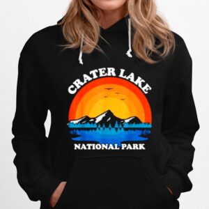 Crater Lake Vacation National Vintage Sunset Summer Park Hoodie