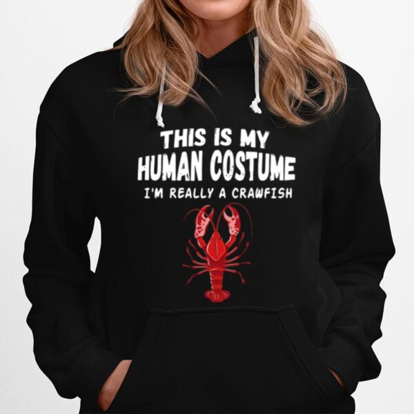 Crawfish Costume Adult Easy Halloween Costume Hoodie