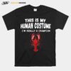 Crawfish Costume Adult Easy Halloween Costume T-Shirt