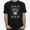 Crazy Cat Lady 2022 Ugly Christmas T-Shirt